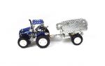 TRONICO 10056 - NEW HOLLAND T4 with trailer - 1 32 (744 cze0